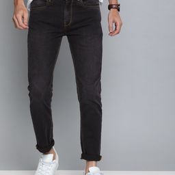 Mast & Harbour Men Black Skinny Fit Mid-Rise Clean Look Stretchable Jeans-image-60
