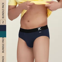 XYXX Men Pack of 2 Aero Super Combed Cotton Anti-Odor & Moisture Absorbent Briefs-image-16