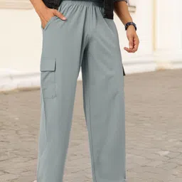 Kook N Keech Men Everyday Utility Parachute Cargo Track Pants-image-12