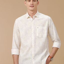 CAVALLO by Linen Club Men Contemporary Slim Fit Floral Printed Casual Shirt-image-25