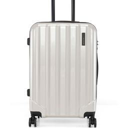 SWISS BRAND Unisex Silver-Toned Solid BADEN 360-Degree Rotation Hard-Sided Medium Trolley Suitcase-5