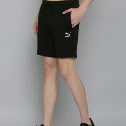 Puma Men Black Solid Classic Brand Logo Printed Sports Shorts-image-93