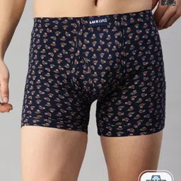 Lux Cozi Pack Of 2 Assorted Pure Cotton Mid-Rise Basic Printed Trunks-picture-16