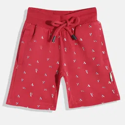 Indian Terrain Boys Conversational Pure Cotton Printed Shorts-11