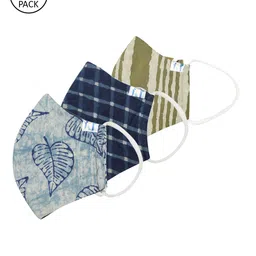 Kalakari India Men Pack of 3 4 Ply Handmade Sustainable Protective Outdoor Masks-image-53