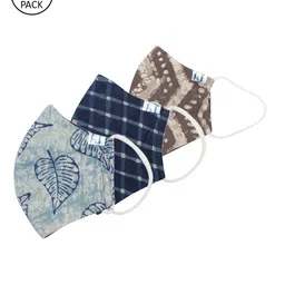 Kalakari India Men Pack of 3 4 Ply Handmade Sustainable Protective Outdoor Masks-image-51