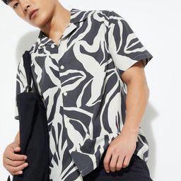 max Men Monochrome Abstract Printed Regular Fit Casual Shirt-image-82