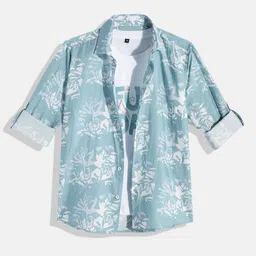 CHARCHIT Boys Comfort Abstract Printed Casual Shirt with Tshirt-image-76