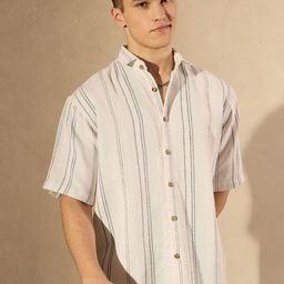 DENNISON Men Smart Multi Stripes Opaque Striped Casual Shirt-image-36