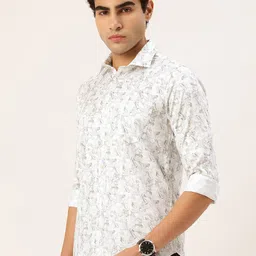 Integriti Slim Fit Abstract Printed Pure Cotton Casual Shirt-image-59