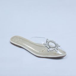 Sana K Luxurious Footwear Women Embellished Party Mules Flats-picture-14