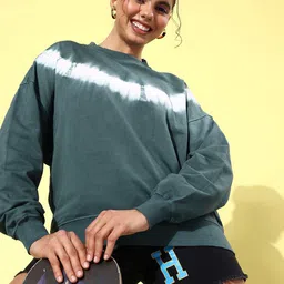 The Roadster Life Co. Abstract Printed Pure Cotton Sweatshirt-27