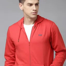 BEAT LONDON by PEPE JEANS Men Red Applique Hooded Sweatshirt-image-83