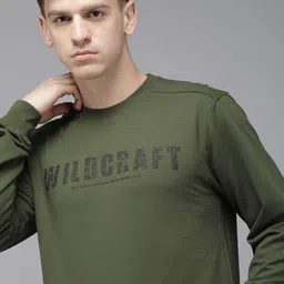 Wildcraft Brand Logo Printed Pure Cotton Pullover Sweatshirt-picture-30
