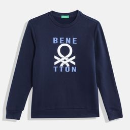 United Colors of Benetton Boys Brand Logo Printed Sweatshirt-image-31