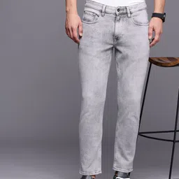 Louis Philippe Jeans Men Albert Super Slim Fit Heavy Fade Stretchable Jeans-image-73