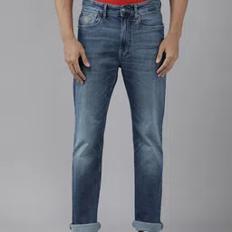 U S Polo Assn Denim Co Men Blue Connor Bootcut Heavy Fade Stretchable Jeans-image-12