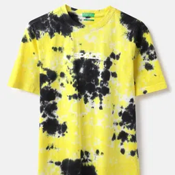 United Colors of Benetton Boys Dyed Pure Cotton Boxy T-shirt-picture-0