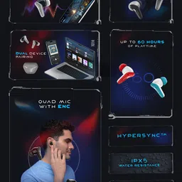 NOISE MVP 102 Truly Wireless Bluetooth Earbuds with Dual Pairing - Valant White image 4