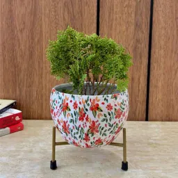 hanable india White and Orange Iron Metal Desk Pot-picture-26