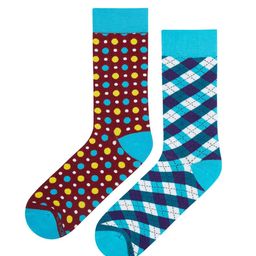 Dynamocks Unisex Pack Of 2 Patterned Dandy & Fizzy Calf Length Socks image 3