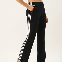 FEMEA Women Slim Fit Flared Track Pants With Side Taping Detail-picture-18