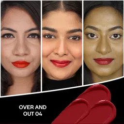 FACES CANADA Intense Color 8 Hr Stay Comfy Matte Creme Lipstick 4.2 g - Over And Out 04 image 5