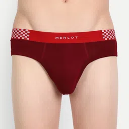 MERLOT Men Pack Of 2 Assorted Printed Ultra-Soft & Smooth Anti Bacterial Basic Briefs image 2