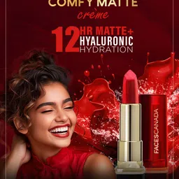 FACES CANADA Intense Color 8 Hr Stay Comfy Matte Creme Lipstick 4.2 g - Go For It 02 image 5