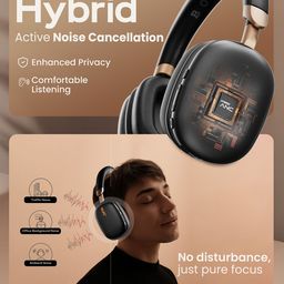 boult audio Boult Fluid X Pro with Active Noise Cancellation & AUX Option Bluetooth Headphones image 4