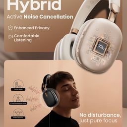 boult audio Boult Fluid X Pro with Active Noise Cancellation & AUX Option Bluetooth Headphones image 2