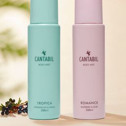 Cantabil Set of 2 Romance-Tropica Raspberry & Rose Body Mist - 200ml Each-image-15