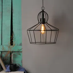 fabuliv Delia Iron Dome Hanging Lights (Black)-picture-0