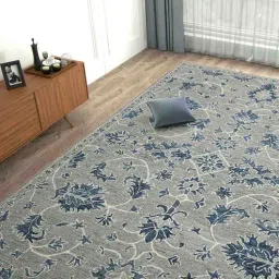 saraswati global Grey Persian Wool 5 ft x 8 ft Hand Tufted Carpet-picture-3