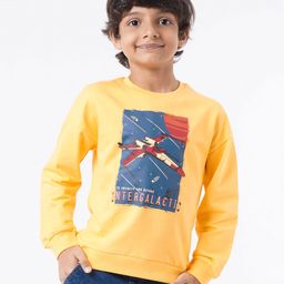 Ed-a-Mamma Boys Yellow Printed Long Sleeve Casual Sweatshirt-picture-46