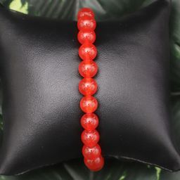 TAG 7 Natural Stone Carnelian Elasticated Slip-On Bracelet image 1