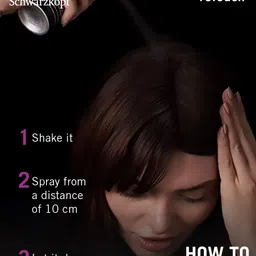 Schwarzkopf Root Retouch Temporary Root Cover Spray for Instant Grey Coverage 120ml- Black image 5