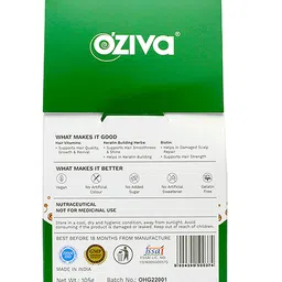 OZiva Set of 2 Hair Multivitamins Gummies for Hair Fall Control - 30 Gummies Each image 5