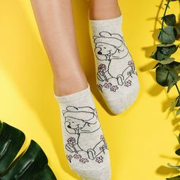 Balenzia x Disney Women Pack Of 3 Printed Cotton Ankle-Length Socks-55