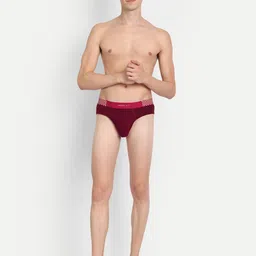 MERLOT Men Pack Of 2 Assorted Printed Ultra-Soft & Smooth Anti Bacterial Basic Briefs image 4