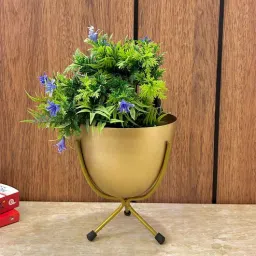 hanable india Gold Iron Metal Desk Pot-picture-0