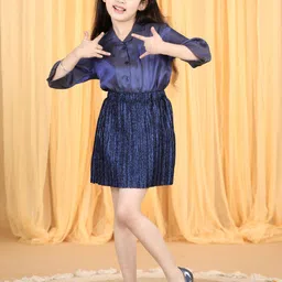 PICCOLO Girls Shirt with Glitter Skirt Set-image-38