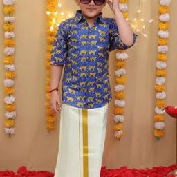 BownBee Boys Regular Pure Cotton Kurta-picture-24