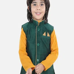 BownBee Boys Mandarin Collar Nehru Jacket-image-18