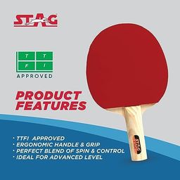Stag Iconic Club Professional Table Tennis (T.T) Multiset - Table Tennis Rackets and T.T Balls Included| All-in-One Ping Pong Paddle Playset - Table Game Accessories image 3