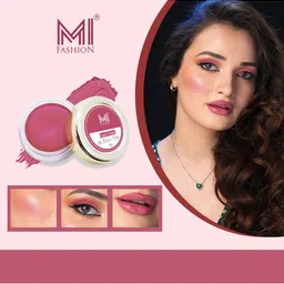 MI FASHION 3 In 1 Lip Cheek & Eyes Tint - Peach-52