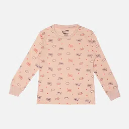 Bodycare Girls Conversational Printed Regular Fit Cotton T-shirt-image-35