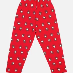 Bodycare Infants Girls Conversational Printed Mid-Rise Pure Cotton Track Pant-image-71