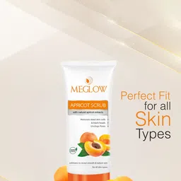 MEGLOW Set of 3 Apricot Scrub-70g Each image 2