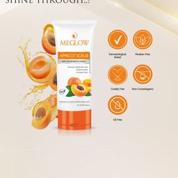 MEGLOW Set of 3 Apricot Scrub-70g Each image 5